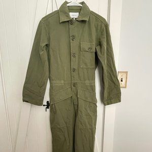 Current Elliott Army Green Jumpsuit